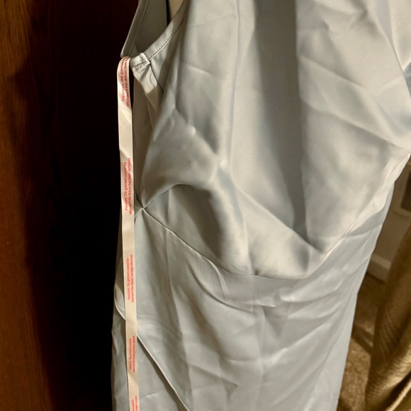 Missguided Asymmetric Cowl Neck Satin Midi Dress - Picture 5 of 9